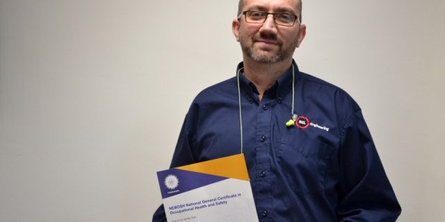 BEL Engineering Cell Manager Receives NEBOSH Certificate