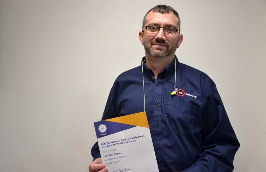 BEL Engineering Cell Manager Receives NEBOSH Certificate